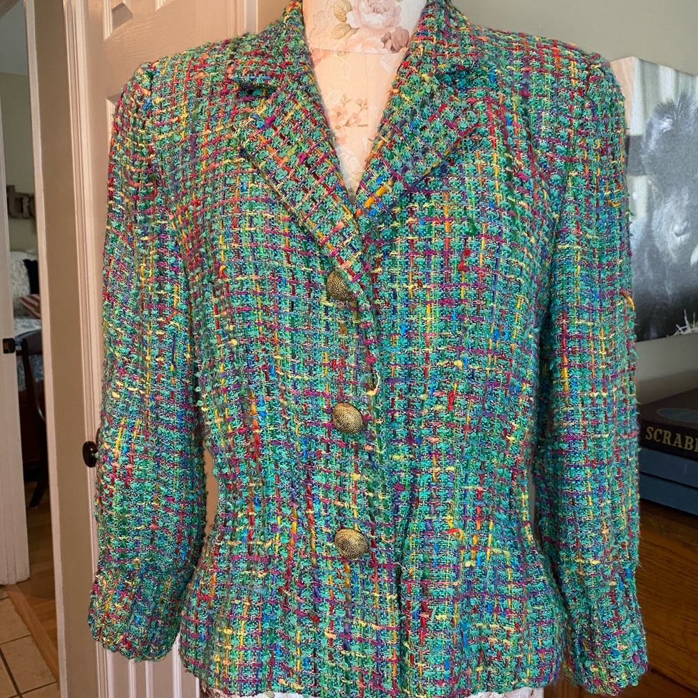 Doncaster Colorful Tweed Blazer
